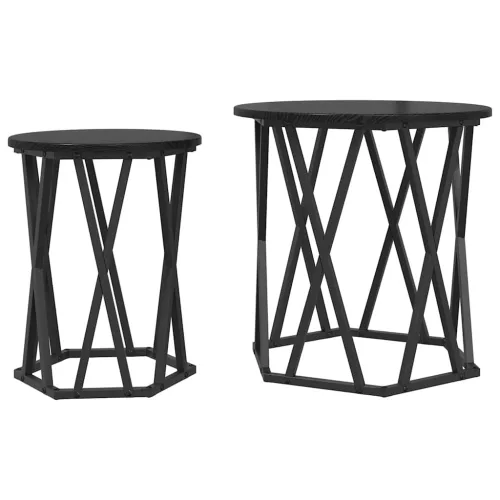 Dohányzóasztal 2 pcs Musta tammi 50 x 50 x 50 cm