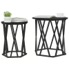 Dohányzóasztal 2 pcs Musta tammi 50 x 50 x 50 cm