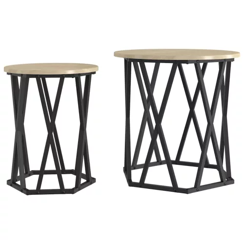 Dohányzóasztal 2 pcs sonoma tölgy 50 x 50 x 50 cm