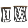 Dohányzóasztal 2 pcs Füstölt tölgy 50 x 50 x 50 cm