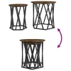Dohányzóasztal 2 pcs Füstölt tölgy 50 x 50 x 50 cm