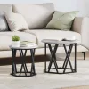 Dohányzóasztal 2 pcs Szürke sonoma 50 x 50 x 50 cm