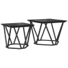 Kisasztal készlet 2 pcs Musta tammi 50 x 50 x 40 cm