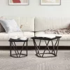 Kisasztal készlet 2 pcs Musta tammi 50 x 50 x 40 cm