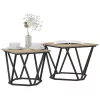 Kisasztal készlet 2 pcs sonoma tölgy 50 x 50 x 40 cm