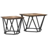 Kisasztal készlet 2 pcs Füstölt tölgy 50 x 50 x 40 cm