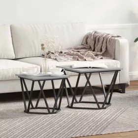 Kisasztal készlet 2 pcs Szürke sonoma 50 x 50 x 40 cm