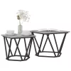 Kisasztal készlet 2 pcs Szürke sonoma 50 x 50 x 40 cm