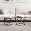 Kisasztal készlet 2 pcs Szürke sonoma 50 x 50 x 40 cm