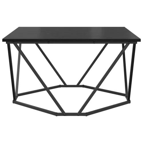 Dohányzóasztal Musta tammi 80 x 80 x 45 cm Műszaki fa és acél