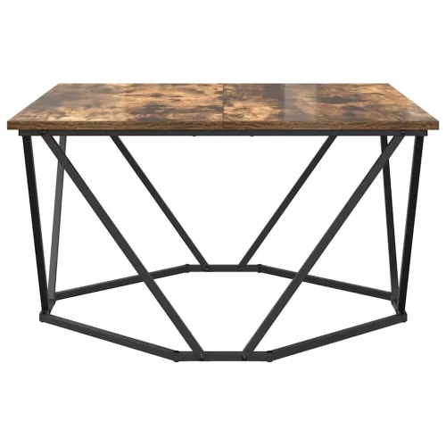 Dohányzóasztal Füstölt tölgy 80 x 80 x 45 cm Műszaki fa és acél