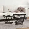 Dohányzóasztal 3 pcs Musta tammi 50 x 50 x 40 cm