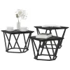 Dohányzóasztal 3 pcs Musta tammi 50 x 50 x 40 cm