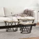 Dohányzóasztal 3 pcs sonoma tölgy 50 x 50 x 40 cm