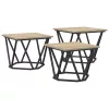 Dohányzóasztal 3 pcs sonoma tölgy 50 x 50 x 40 cm