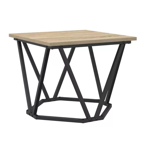 Dohányzóasztal 3 pcs sonoma tölgy 50 x 50 x 40 cm