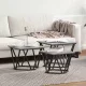 Dohányzóasztal 3 pcs Szürke sonoma 50 x 50 x 40 cm