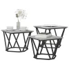 Dohányzóasztal 3 pcs Szürke sonoma 50 x 50 x 40 cm