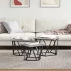Dohányzóasztal 3 pcs Szürke sonoma 50 x 50 x 40 cm