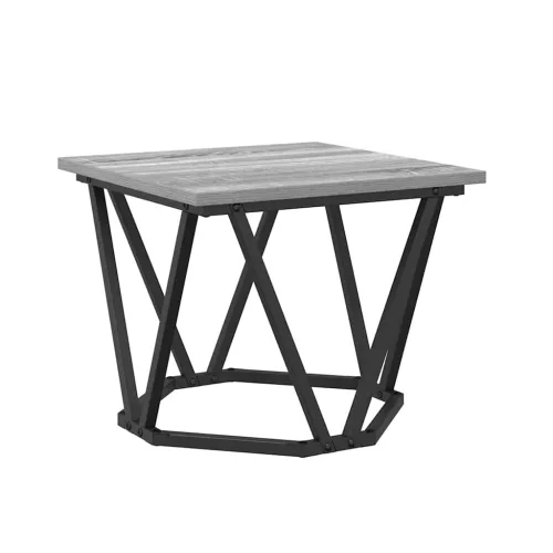 Dohányzóasztal 3 pcs Szürke sonoma 50 x 50 x 40 cm