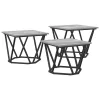 Dohányzóasztal 3 pcs Szürke sonoma 50 x 50 x 40 cm