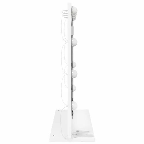 Toalett Tükör Fehér 60 x 55 x 18 cm Megmunkált fa és üveg