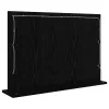 Toalett Tükör LED -es lámpákkal Fekete tölgy 80 x 15 x 18 cm