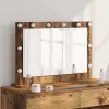 Toalett Tükör Öreg fa 80 x 55 x 18 cm Megmunkált fa és üveg