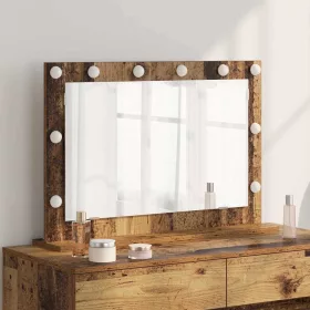   Toalett Tükör Öreg fa 80 x 55 x 18 cm Megmunkált fa és üveg