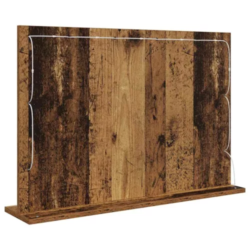 Toalett Tükör Öreg fa 80 x 55 x 18 cm Megmunkált fa és üveg