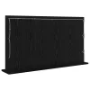 Toalett Tükör LED -es lámpákkal Fekete tölgy 100 x 55 x 18 cm