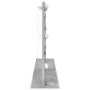 Toalett Tükör LED -es lámpákkal Beton Szürke 100 x 55 x 18 cm