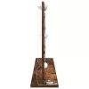 Toalett Tükör LED -es lámpákkal Füstölt tölgy 100 x 55 x 18 cm