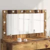 Toalett Tükör Öreg fa 100 x 55 x 18 cm Megmunkált fa és üveg