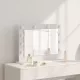 Toalett Tükör Fehér 60 x 45 x 18 cm Megmunkált fa és üveg