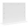 Toalett Tükör Fehér 60 x 45 x 18 cm Megmunkált fa és üveg