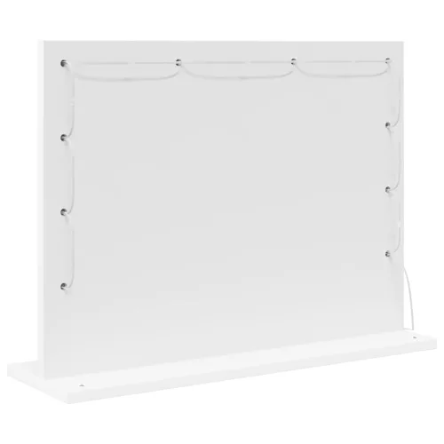 Toalett Tükör Fehér 60 x 45 x 18 cm Megmunkált fa és üveg