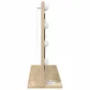 Toalett Tükör LED -es lámpákkal Sonoma tölgy 60 x 45 x 18 cm