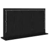 Toalett Tükör LED -es lámpákkal Fekete tölgy 80 x 45 x 18 cm