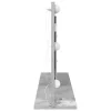 Toalett Tükör LED -es lámpákkal Beton Szürke 80 x 45 x 18 cm