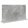 Toalett Tükör LED -es lámpákkal Beton Szürke 80 x 45 x 18 cm