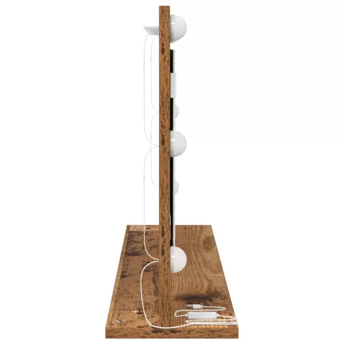 Toalett Tükör Öreg fa 80 x 45 x 18 cm Megmunkált fa és üveg