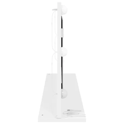 Toalett Tükör Fehér 100 x 45 x 18 cm Megmunkált fa és üveg