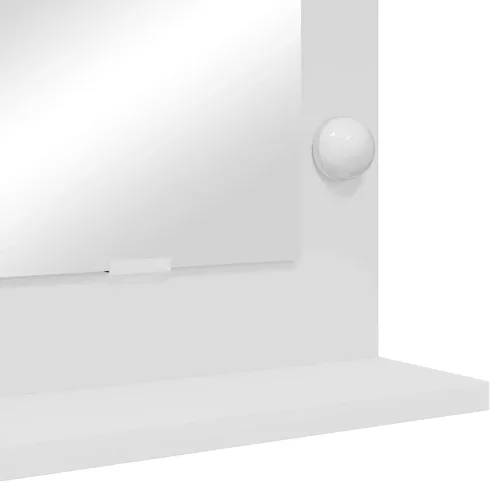 Toalett Tükör Fehér 100 x 45 x 18 cm Megmunkált fa és üveg