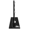 Toalett Tükör LED -es lámpákkal Fekete tölgy 100 x 45 x 18 cm