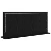 Toalett Tükör LED -es lámpákkal Fekete tölgy 100 x 45 x 18 cm