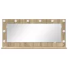 Toalett Tükör LED -es lámpákkal Sonoma tölgy 100 x 45 x 18 cm