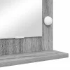 Toalett Tükör LED -es lámpákkal Szürke Sonoma 100 x 45 x 18 cm