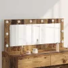 Toalett Tükör Öreg fa 100 x 45 x 18 cm Megmunkált fa és üveg