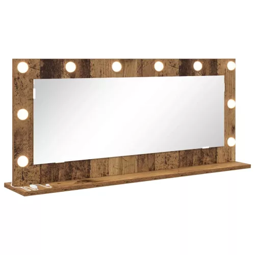 Toalett Tükör Öreg fa 100 x 45 x 18 cm Megmunkált fa és üveg